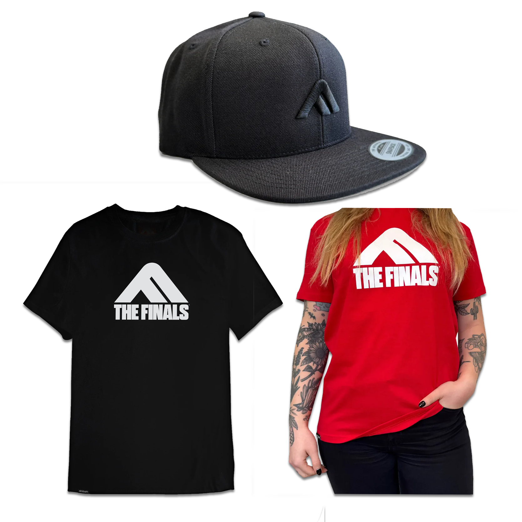 THE FINALS merchandise - hat and t-shirts